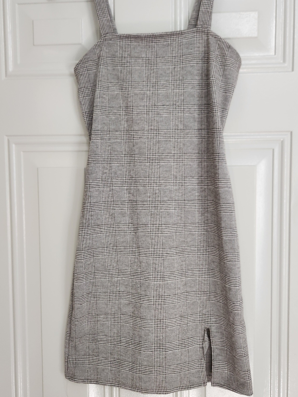 Rue21 Tan Plaid Square-Neck Mini Dress Small Nwt